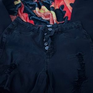 black jeans
